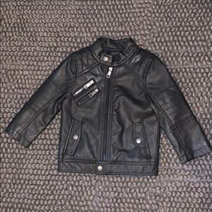 Urban Republic boys 3T black leather jacket